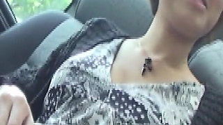 In the Quiet Car, Waves of Pleasure Take Her Breath Again and Again.