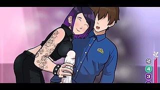Two horny babes emo and princess in a wild cartoon adventure by Loveskysan69real