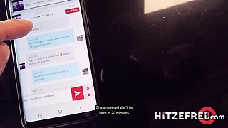 Filthy car park fuck with blonde silicone chick Angel - Hitzefrei