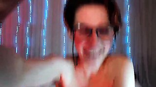 Arab Babe Fucks Pussy with Glass Dildo