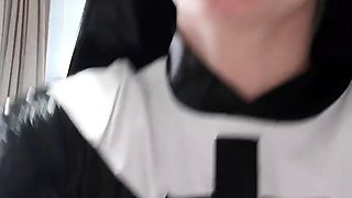 Cute young amateur web cam girl masturbates with her toy