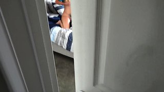 Stepson caught Stepmom Laura Bentley masturbating