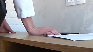 Boss Fucks Hot Secretary on Office Desk