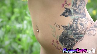 German teenage showing the path to paradise