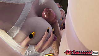 Halloween 3D Hentai Animation - Seductive Mummy Girl Cosplay Blowjob, Sitting Big Tits Fuck, and POV Deepthroat Cumshot