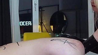 The Humilation of Slave_p - BDSM-couple with Adelina Noir and Miss Anna Lynx
