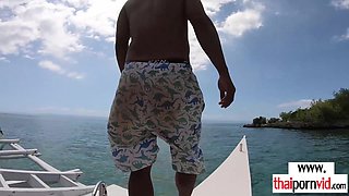 Thai teenager shagged at an abandoned lagoon