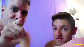 Giant Daddy-stepson Couple Invites You To Play - Devin Jones  Richard Lennox