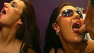 Ggg - Slutty Babes Blindfold Suck and Fuck Cum Guzzling Orgy