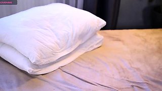 Blonde tight pussy babe solo toy fun in glamour masturbation