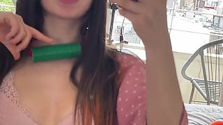 Nezuko From Demon Slayer Fucks Monster Dildo