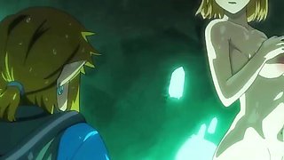 Zelda In The Pool ( Gives To Pussy Link ) Uncensored HENTAI