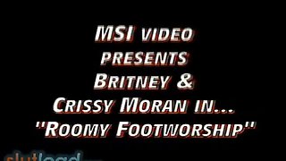 Crissy and Britney Lesbian Foot Worship