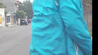Hidden Camera Seduction: Lucky Pedestrian Gets Surprise Street Fuck