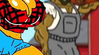 Redneck's Wife. Cartoon. Animation