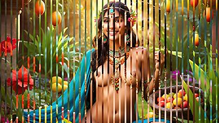 Beautiful Big Breasted Nude Indian Elf Girl with Lemongrass