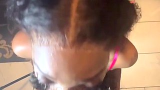 Glam Ebony (2K) - Homemade deepthroat blowjob