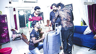 Desi Cute Sex Doll had GangBang Sex and Multiple Cumshots on her face ( Hindi Audio )