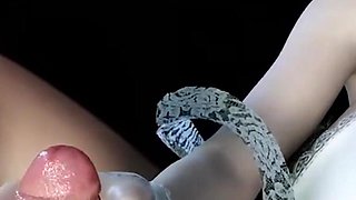 3D Huge Boobs Mature MILF Have Hardcore Foot Job Sex with Big Dick