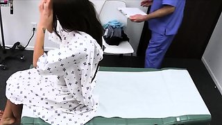 Doctors cock enjoys big tit patients pretty mouth