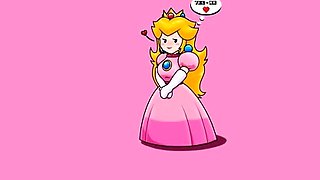 princess peach and tec xx machine fuck session