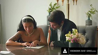 MODERN-DAY SINS - Groom FREE USES Hot Bride Gizelle Blanco In Front Of Their Witnesses