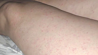 Step mom help step son dick with low erection cum in condom
