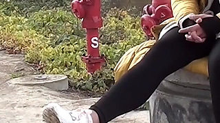 Licking Very Muddy Sneakers Clean