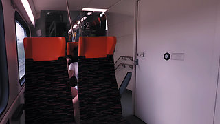 Very Risky Sex on a Train I Fucked Her in the Mouth, Pussy, Anal and.. Dada Deville