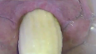 Wide Open Cocked Pussy Mechanically Fucked From Very Close 1