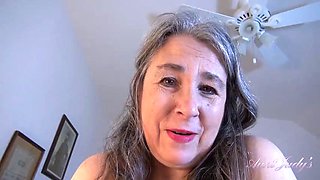 AuntJudys - Fucking Your Horny Mature Hairy Step-Aunt Grace POV