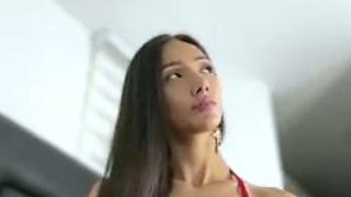 Petite small tit babe with perfect pussy masturbates