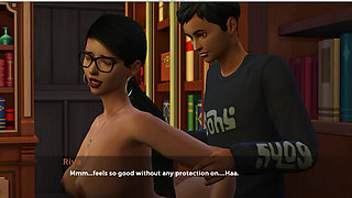 Again !! I Fuck Riya At Library 3d gameplay video