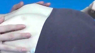 Two Horny and Hot Ladies at the Gym Wrestling and Belly Licking