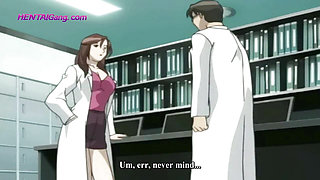 MILF gets her holes stretched rough by a ruthless scientist deep in Shibazato's biology lab! ANIME Porn (sub-ENG)