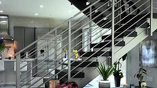 Boss ties up and rough fucks maid