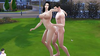 The Sims Public Sex with big boobs girlfriend