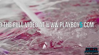 Tiny Filipina teenage model with Playboy