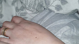 Step mom is going through the Lovense app and handjob step son