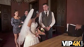 VIP4K. The couple started fucking in front of the guests after the wedding ceremony