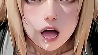 Naruto Tsunade Big-tits MILF Gangbang - DP & Bukkake Overload