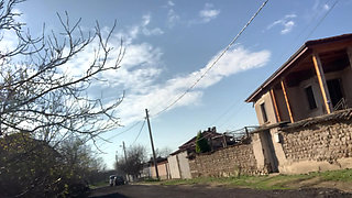 Walking naked at sunny day