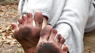 Dirty Feet Smoking Tease: Spitting & Ashing on My Pretty Feet