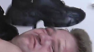 The Slave Under Mistress Cleo's Boots