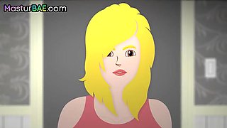 Cute blonde lez pussylicking each other