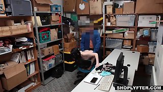 Perky Tits stunner Ivy Aura gives a adorable blowjob and gets her labia nailed by freak lp officer in lp office