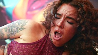 Blonde tight pussy babe solo toy fun in glamour masturbation