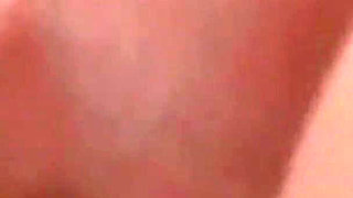 Redhead gets massive dildo in her ass by her friend