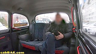 British Cabbie Gets Licked And Nailed On Backseat With Huge Boobs
