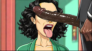 Married Housewife Loves Fucking Big Black Cocks While Her Husband Isn't Looking. Cartoon. Hentai